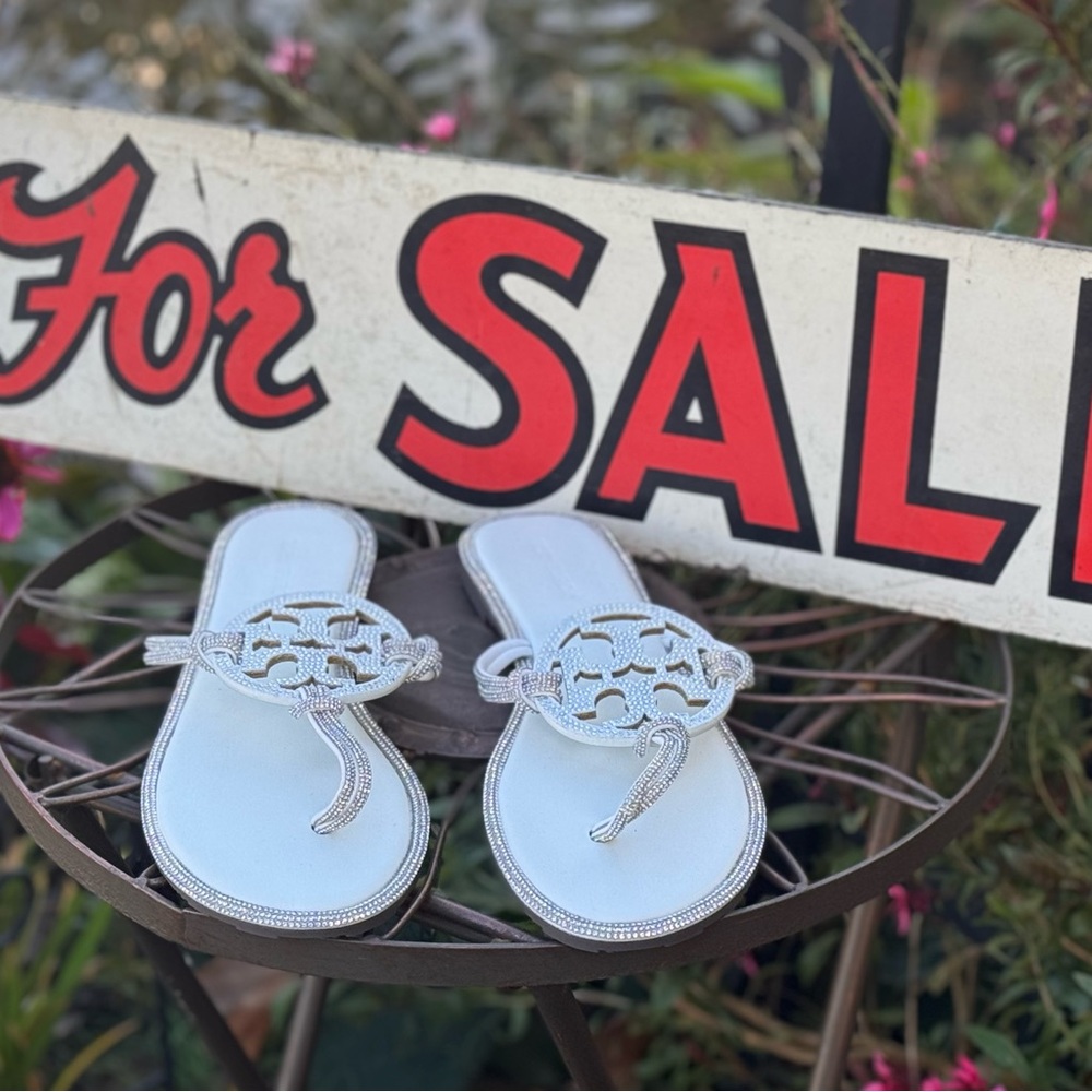 Tory Burch White Sandals